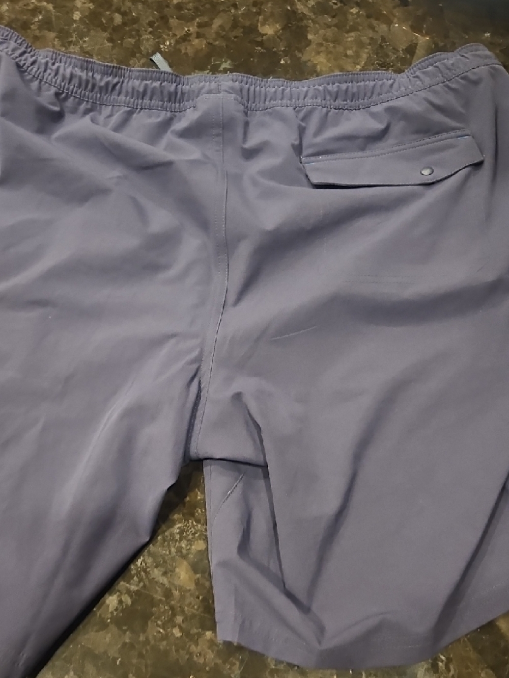 Light Blue Drawstring Swim Trunks - Picture 4 of 6
